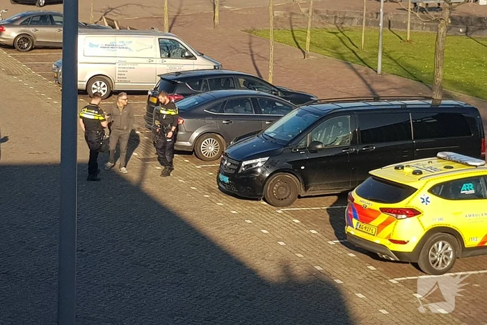Ongeval nabij bedrijfspand
