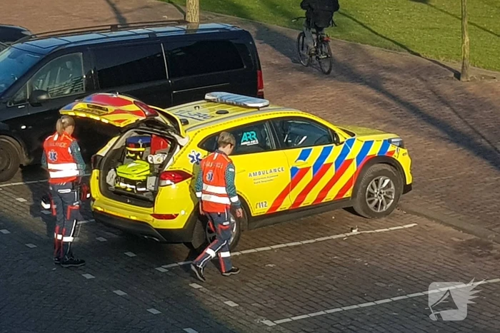 Ongeval nabij bedrijfspand