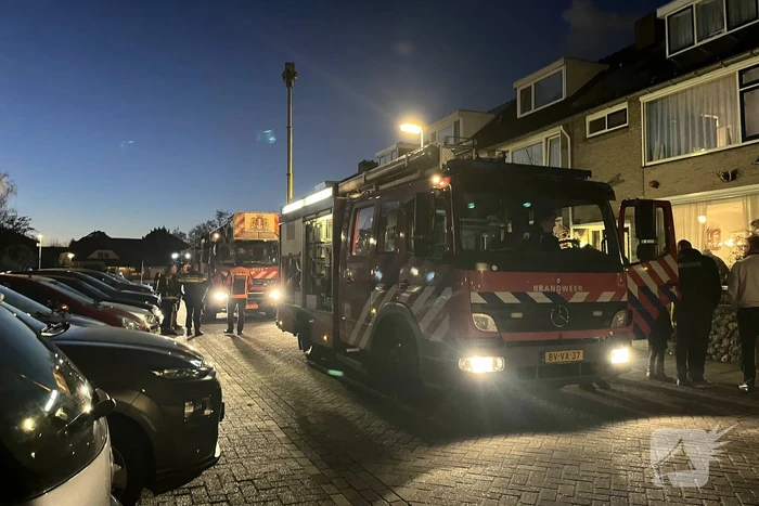 Schoorsteenbrand zorgt voor flinke rookontwikkeling