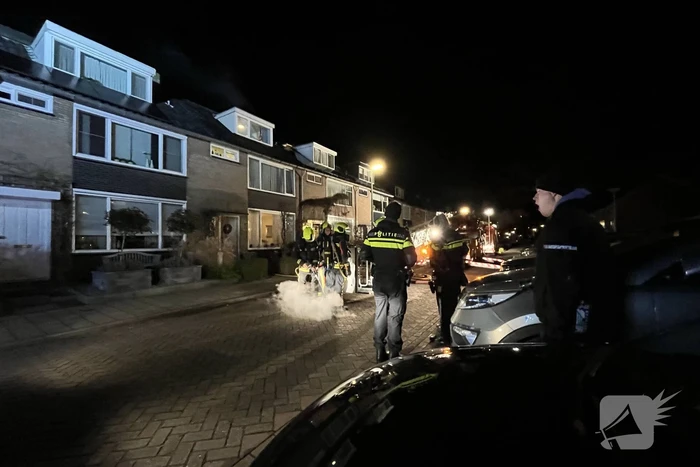 Schoorsteenbrand zorgt voor flinke rookontwikkeling