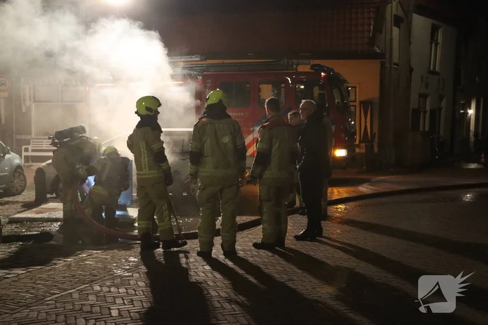 Brand in ondergrondse container