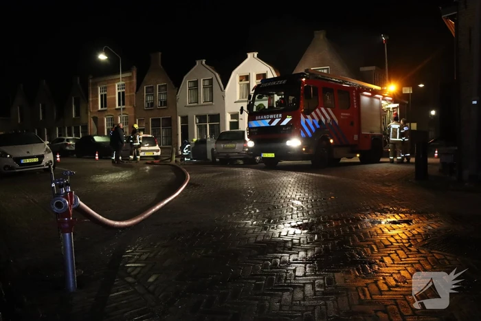Brand in ondergrondse container