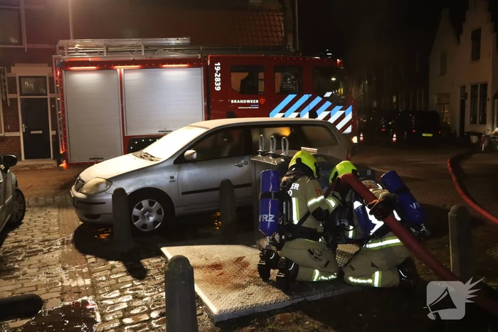 Brand in ondergrondse container