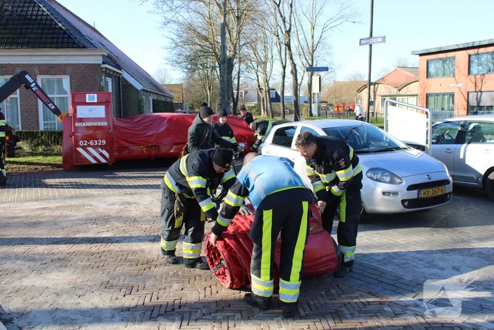 Gezonken boot lekt brandstof
