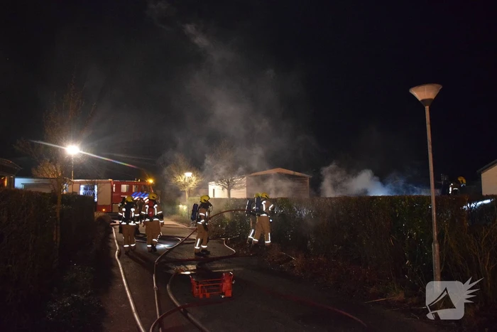 Stacaravan volledig uitgebrand op camping