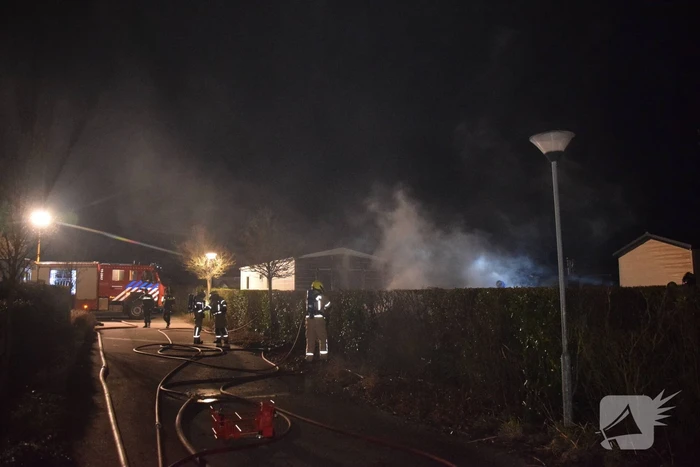 Stacaravan volledig uitgebrand op camping