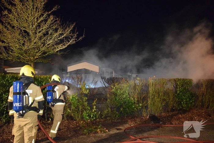 Stacaravan volledig uitgebrand op camping