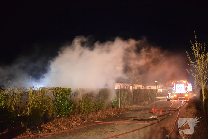 Stacaravan volledig uitgebrand op camping