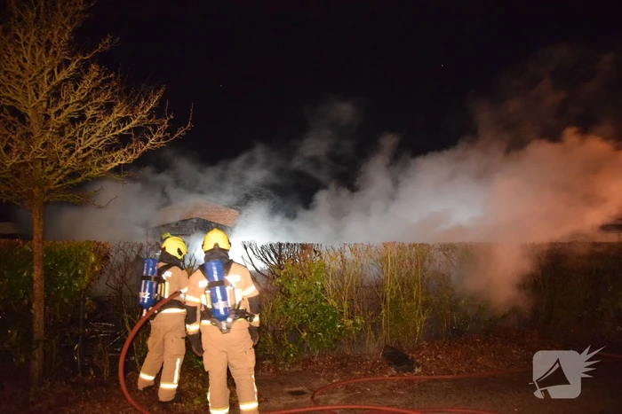 Stacaravan volledig uitgebrand op camping