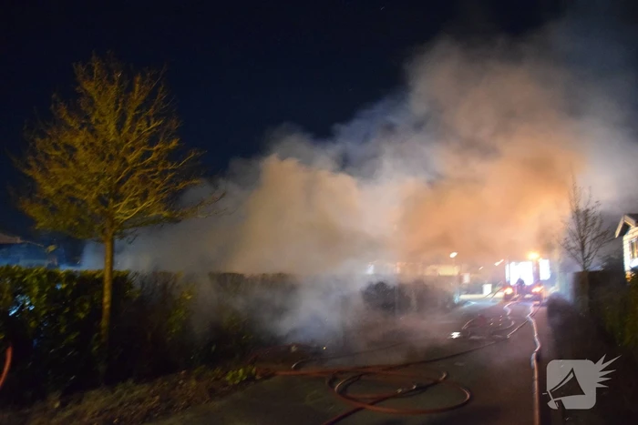 Stacaravan volledig uitgebrand op camping