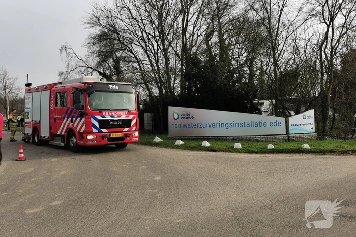 Gaslekkage bij werkzaamheden rioolwaterzuiveringsinstallatie