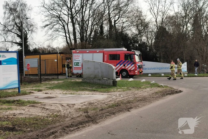 Gaslekkage bij werkzaamheden rioolwaterzuiveringsinstallatie