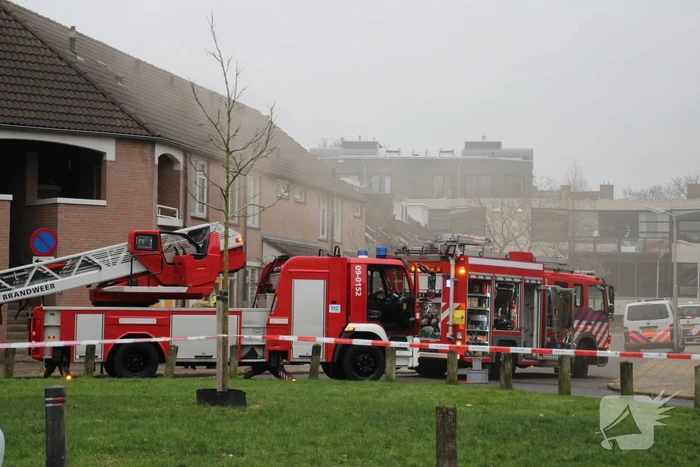 Veel rook bij brand in woning