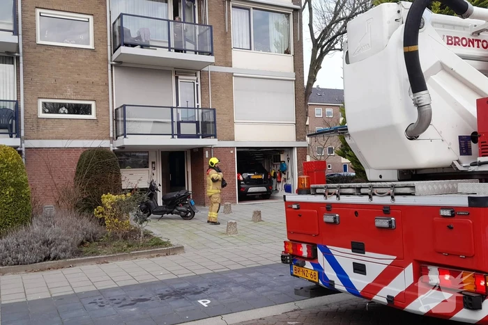 Traumateam assisteert bij incident in woning