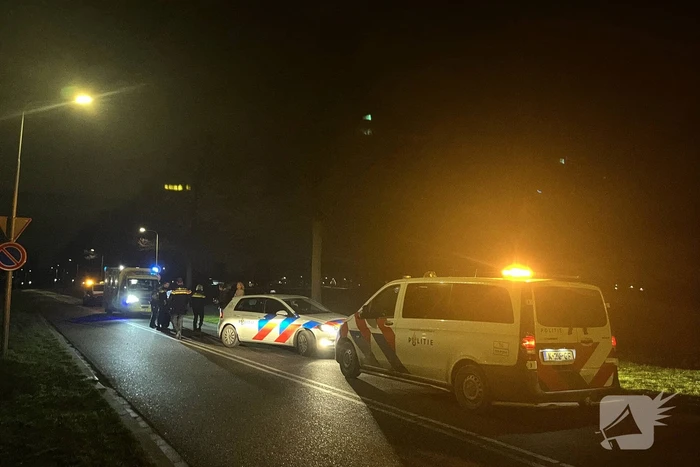 Twee personen ten val met motor