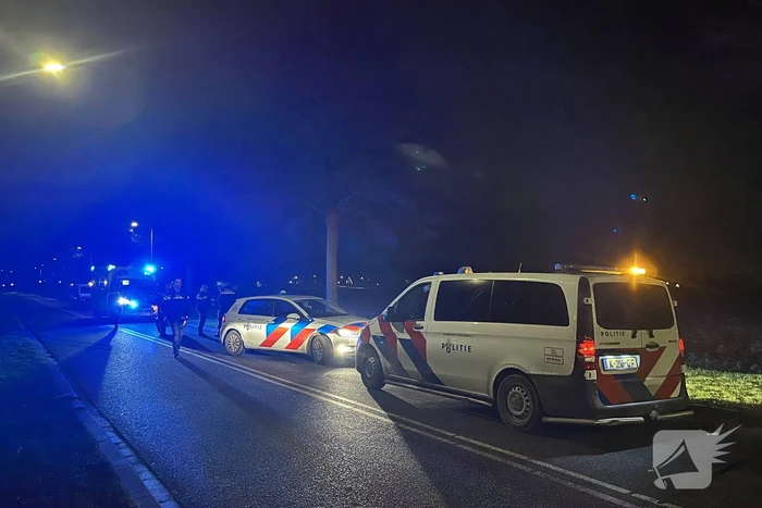 Twee personen ten val met motor