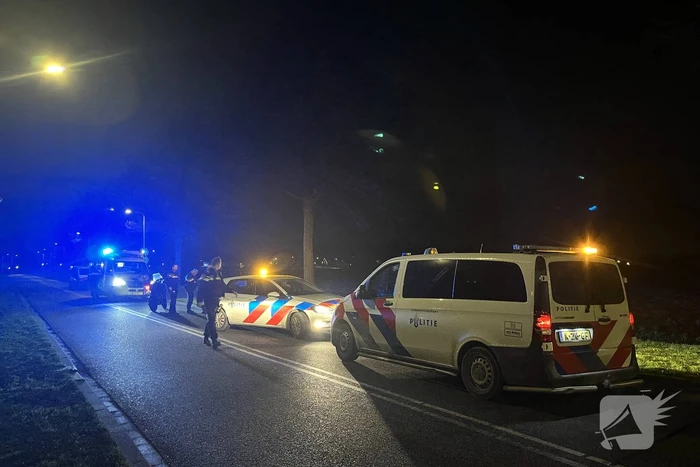 Twee personen ten val met motor