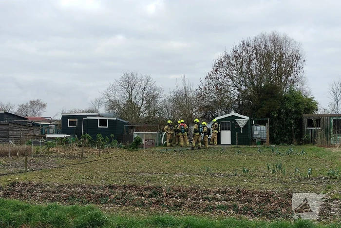 Schuur in volkstuin uitgebrand