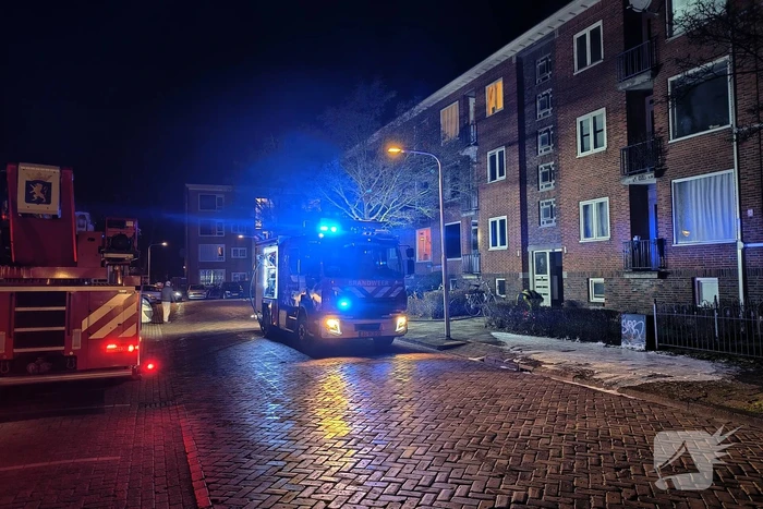Veel rookontwikkeling bij brand in kelder