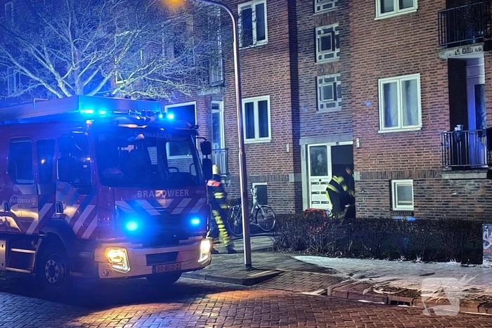 Veel rookontwikkeling bij brand in kelder