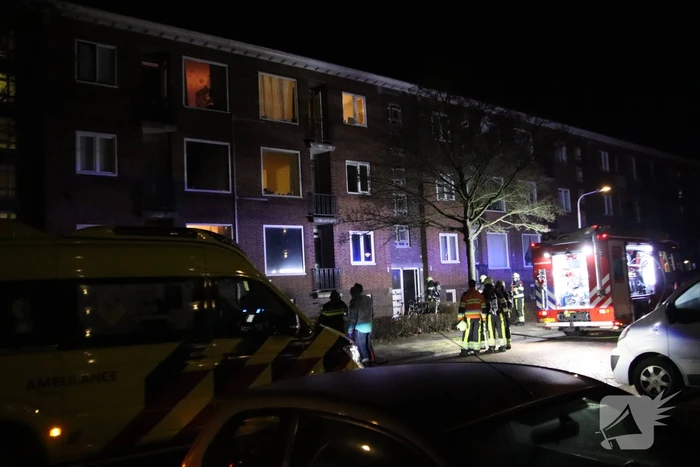 Veel rookontwikkeling bij brand in kelder