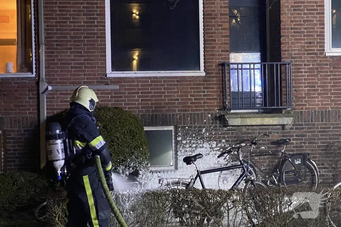 Veel rookontwikkeling bij brand in kelder