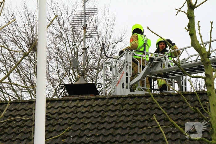 Schoorsteenbrand snel onder controle