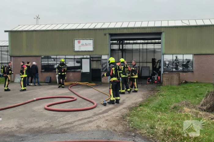 Brandweer voorkomt grote brand in kas