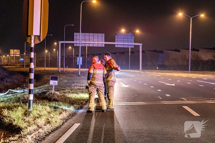 Gevaarlijke verdachte crasht met auto