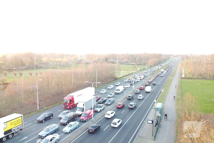 Enorme verkeerschaos vanwege ongeval