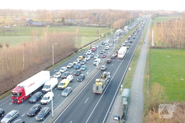 Enorme verkeerschaos vanwege ongeval