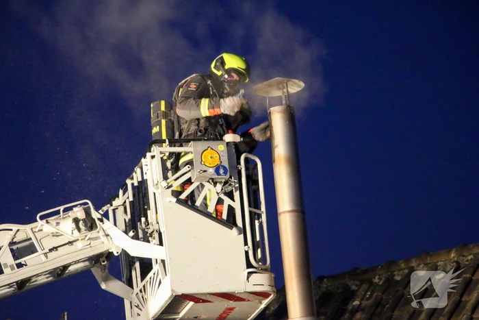 Rookontwikkeling bij schoorsteenbrand