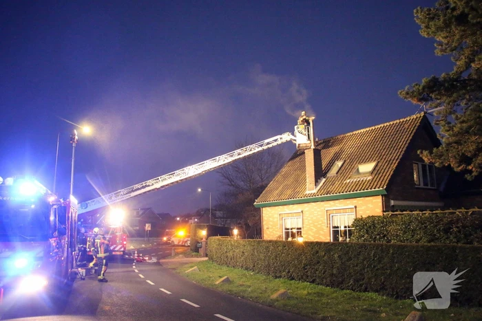Rookontwikkeling bij schoorsteenbrand