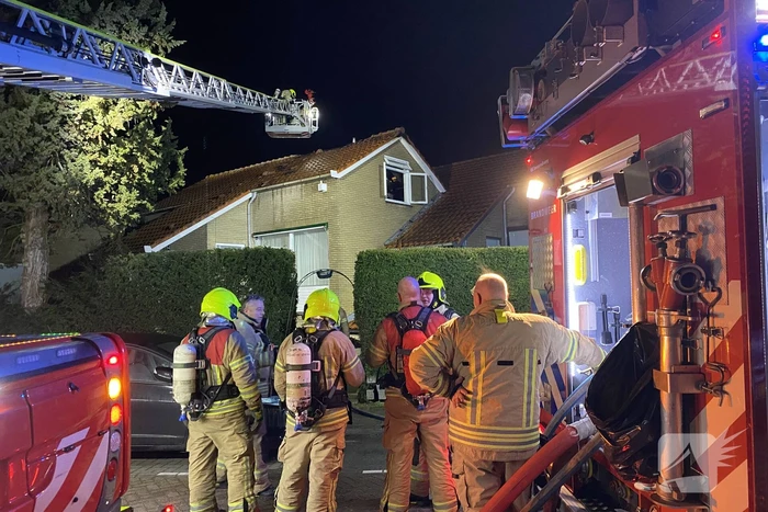 Uitslaande brand in woning