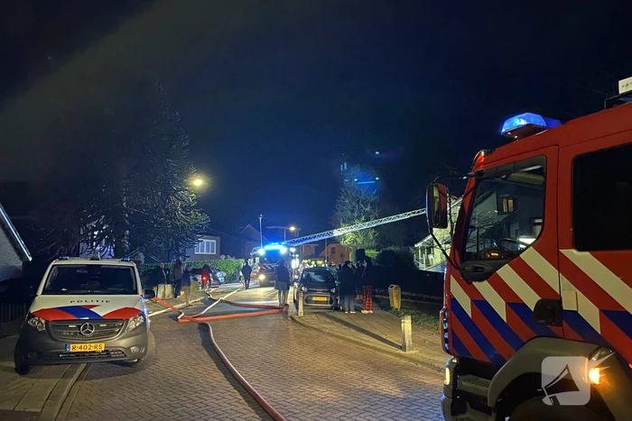 Uitslaande brand in woning
