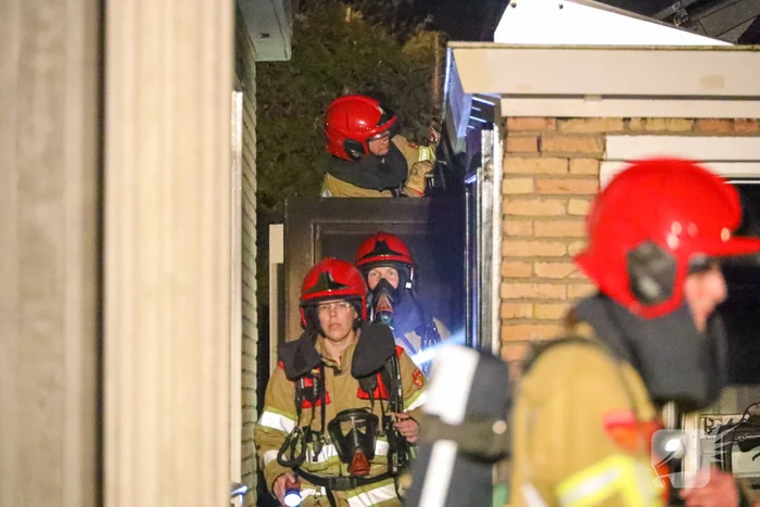 Brand door elektrische fiets in schuur