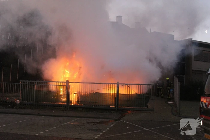 Camper verwoest door brand