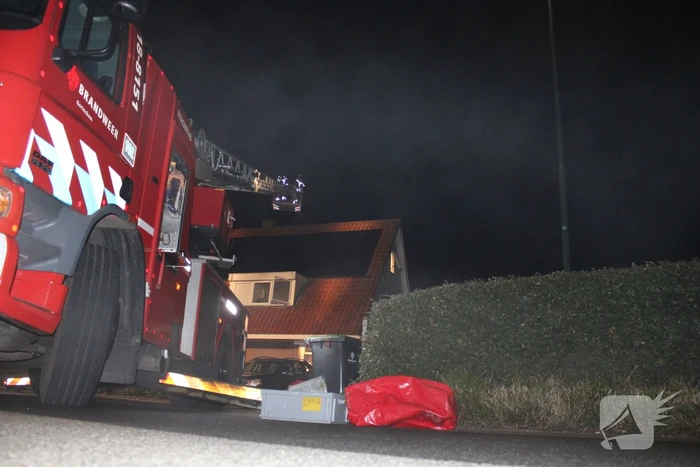 Brand in schoorsteen woning