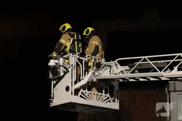 Brand in schoorsteen woning