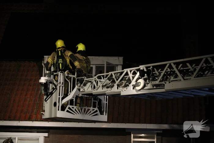 Brand in schoorsteen woning