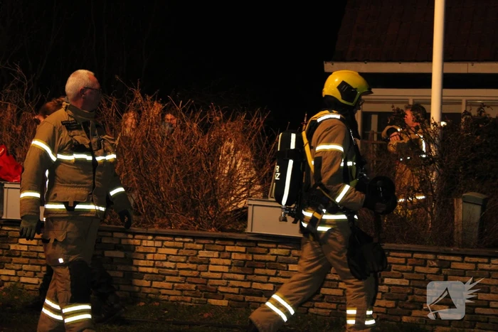 Brand in schoorsteen woning