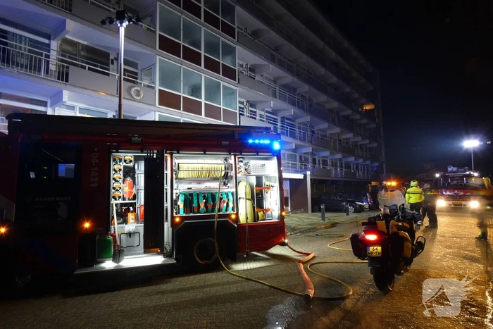 Rook in flat wegens afvalbrand