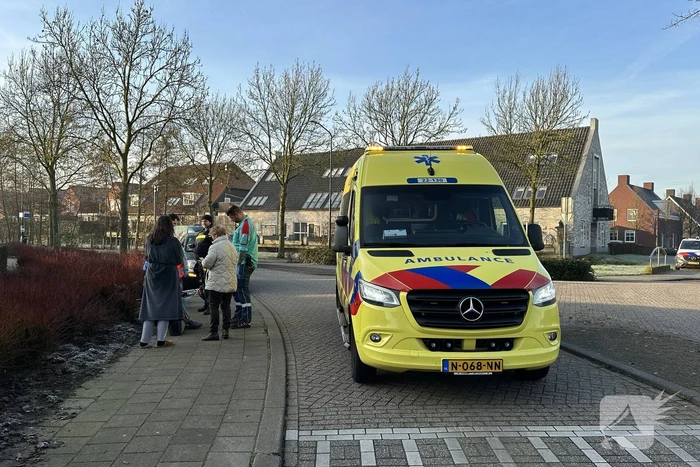 Voorwiel fiets gebroken bij botsing