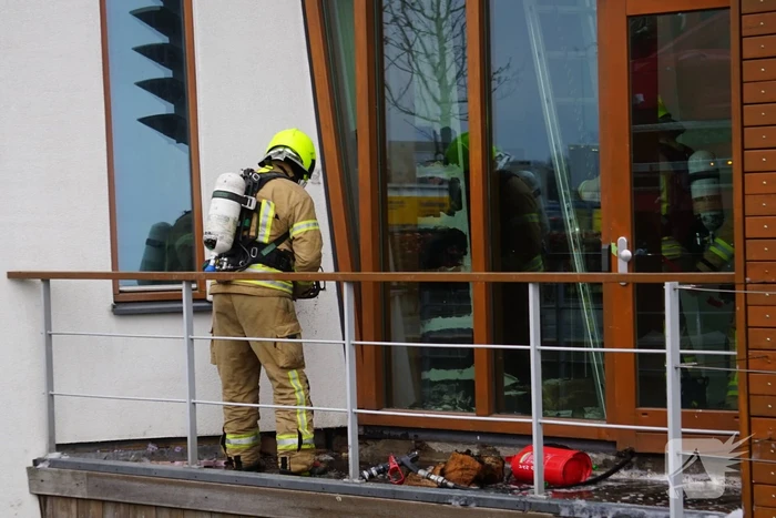 Bedrijfspand ontruimd door brand