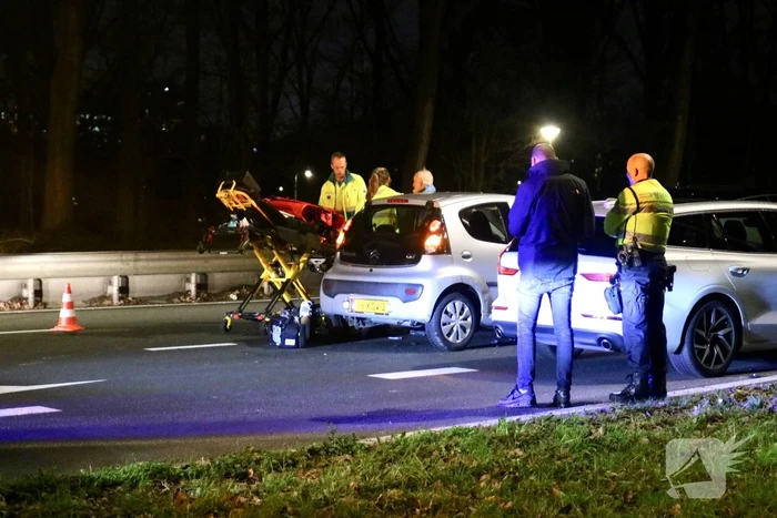 Vier voertuigen betrokken bij kop-staart aanrijding