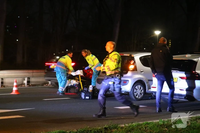 Vier voertuigen betrokken bij kop-staart aanrijding