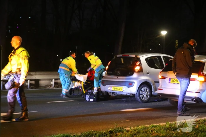 Vier voertuigen betrokken bij kop-staart aanrijding