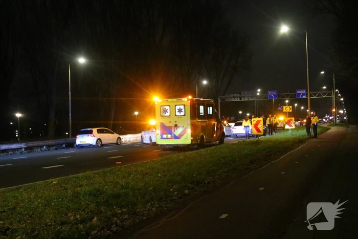Vier voertuigen betrokken bij kop-staart aanrijding