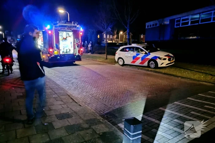Brand in kelder van gebouw de Delle
