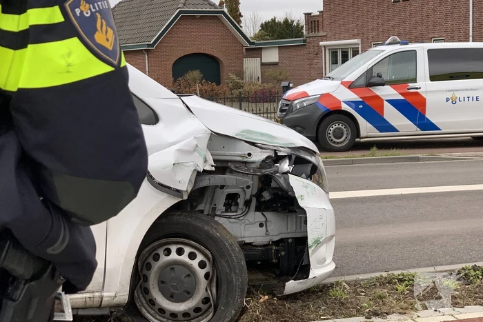 Veel schade bij eenzijdig ongeval
